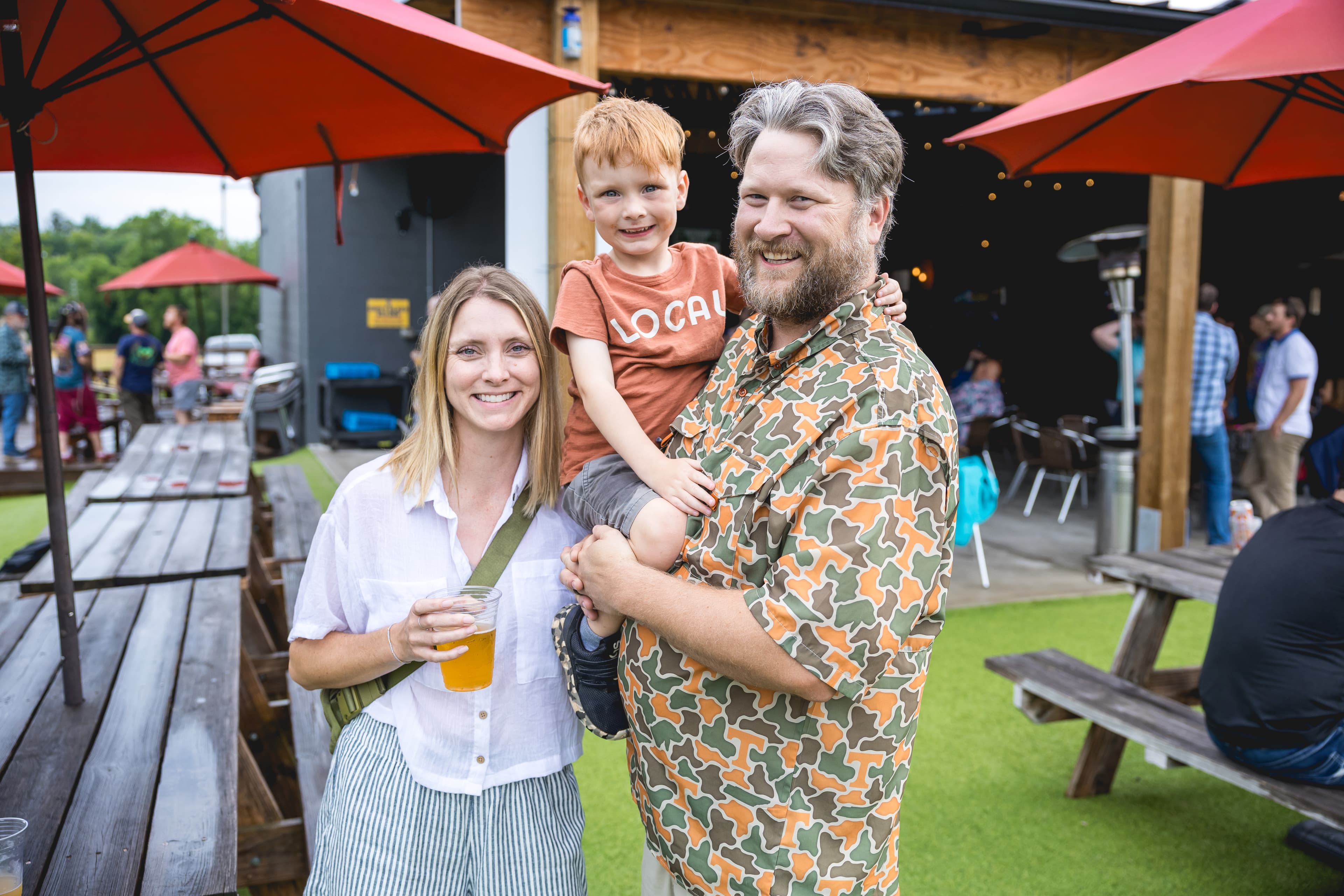 Families and pets enjoying the festival together